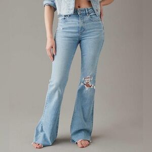 American Eagle Outfitters Light Blue Flare Jeans
